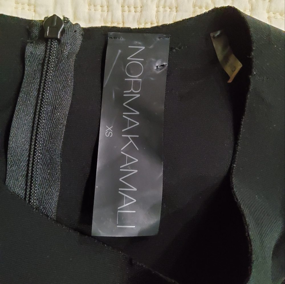 Norma Kamali Black Sleeveless Wide Leg Jumpsuit Size XS - Picture 2 of 12